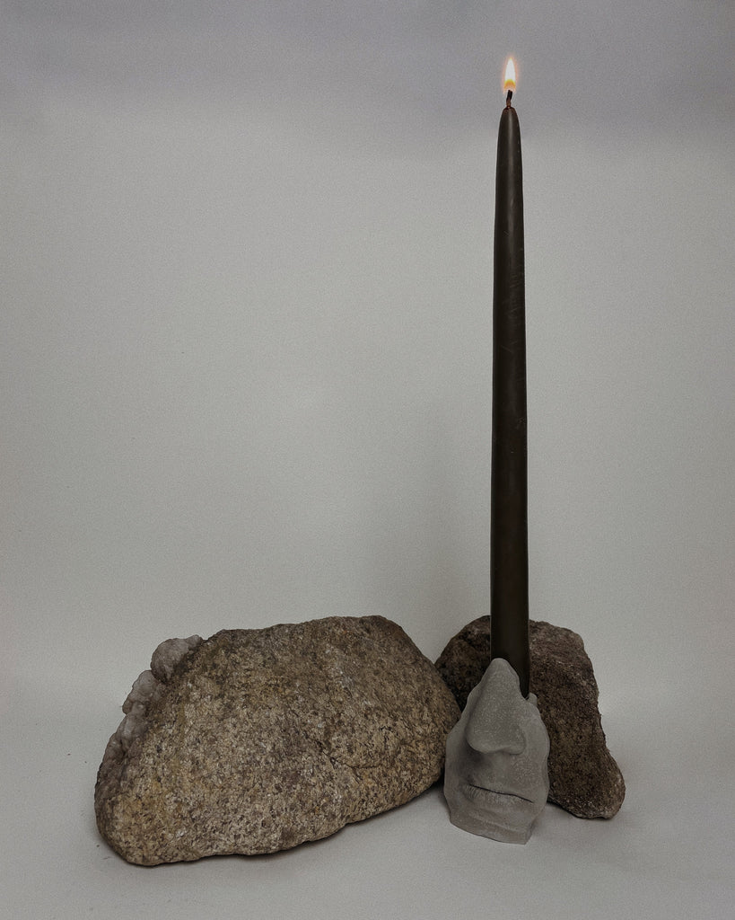 Mica decorations vase dix - 25x25x99 cm - verre recyclé - anthracite Mica decorations vase dix - 25x25x99 cm - verre recyclé - anthracite